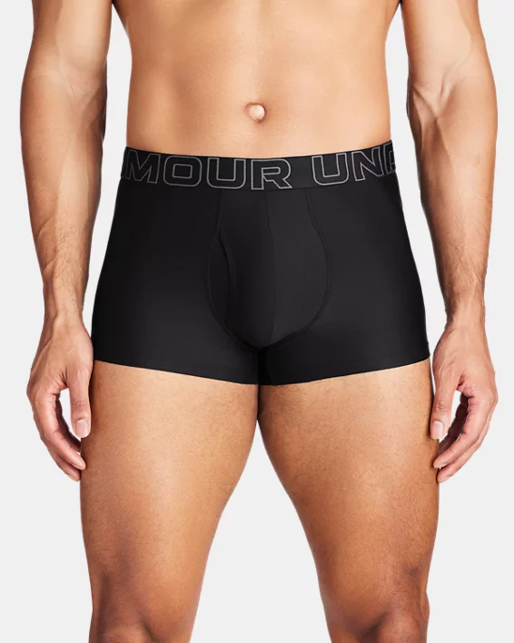 UA Performance Tech Mens 3" 3-Pack Boxerjock