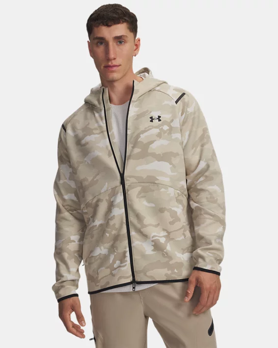 UA Unstoppable Fleece Camo Mens Full Zip